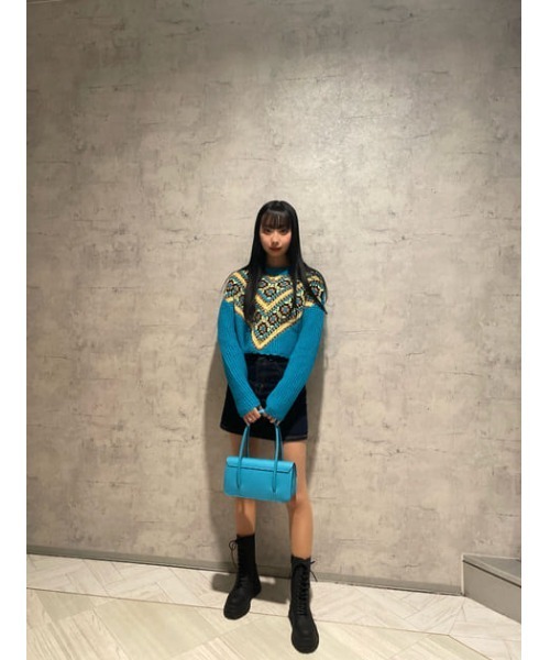 SLY（スライ）の「CHARLIE HW S/SK-A/ハイウエストスカート（デニムスカート・レディース・ブルー・0/1/2）」の16枚目の写真