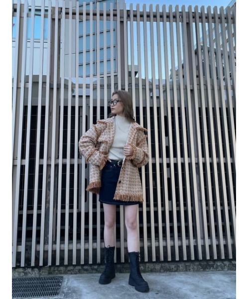 SLY（スライ）の「CHARLIE HW S/SK-A/ハイウエストスカート（デニムスカート・レディース・ブルー・0/1/2）」の19枚目の写真