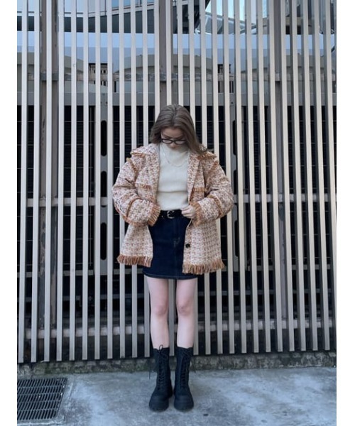 SLY（スライ）の「CHARLIE HW S/SK-A/ハイウエストスカート（デニムスカート・レディース・ブルー・0/1/2）」の20枚目の写真