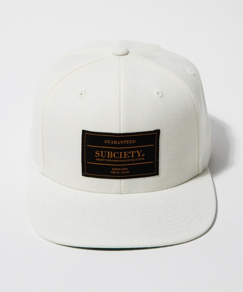 Subciety（サブサエティ）の「SNAP BACK CAP-GUARANTEE-（キャップ・メンズ・ブラック/オフホワイト/グレー・FREE）」の6枚目の写真