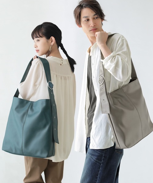 n'OrLABEL(ノアールレーベル)の「【廃盤】『ワンショルダー2wayトートバッグ』(トートバッグ・レディース・ブラック/アイボリー/ブルーグリーン/アンティークシルバー・FREE)」の5枚目の写真