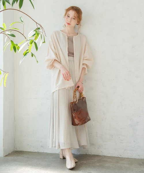 Crisp（クリスプ）の「スクエアフリルリブタンク（タンクトップ・レディース・ベージュ/ピンク/アイボリー/ミント/ブラック/ピンクベージュ/マスタード・FREE）」の9枚目の写真