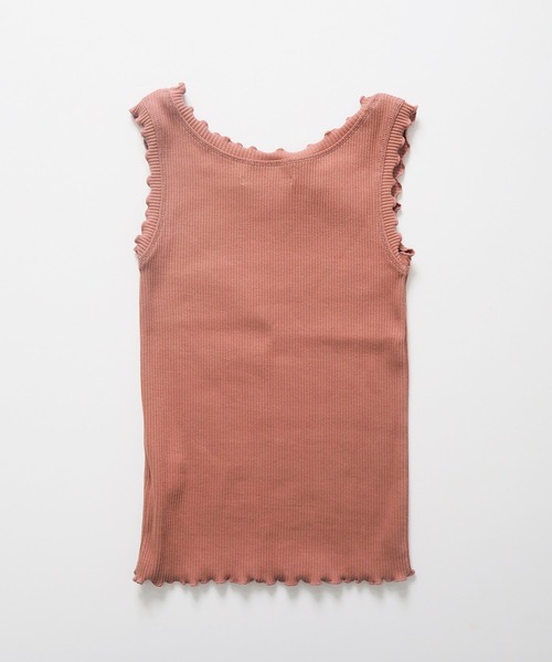 Crisp（クリスプ）の「スクエアフリルリブタンク（タンクトップ・レディース・ベージュ/ピンク/アイボリー/ミント/ブラック/ピンクベージュ/マスタード・FREE）」の19枚目の写真