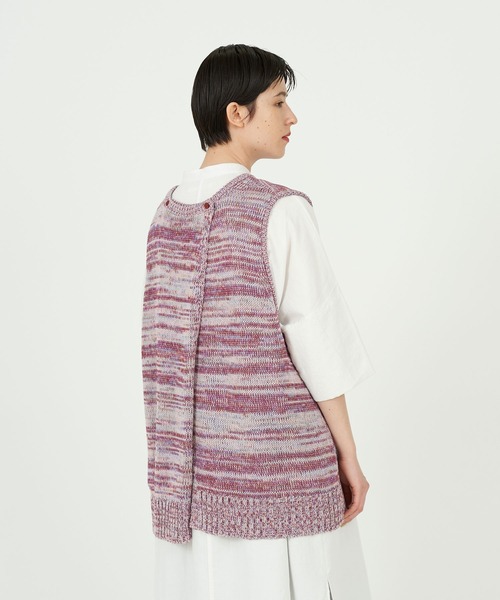 conges payes ADIEU TRISTESSE(コンジェ ペイエ アデュートリステス)の「カラーMIX 2wayベスト(ベスト・レディース・ベージュ系その他/パープル系その他・FREE)」の9枚目の写真