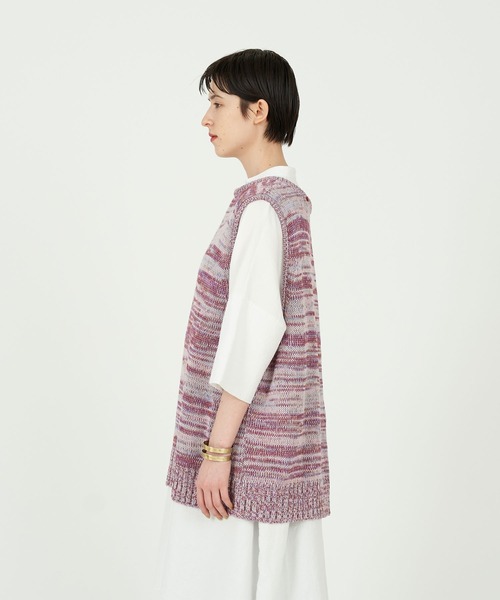 conges payes ADIEU TRISTESSE(コンジェ ペイエ アデュートリステス)の「カラーMIX 2wayベスト(ベスト・レディース・ベージュ系その他/パープル系その他・FREE)」の11枚目の写真