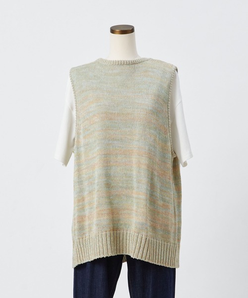 conges payes ADIEU TRISTESSE(コンジェ ペイエ アデュートリステス)の「カラーMIX 2wayベスト(ベスト・レディース・ベージュ系その他/パープル系その他・FREE)」の17枚目の写真