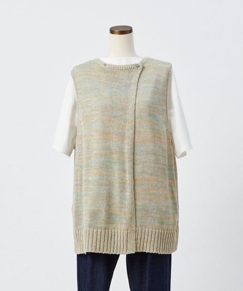 conges payes ADIEU TRISTESSE(コンジェ ペイエ アデュートリステス)の「カラーMIX 2wayベスト(ベスト・レディース・ベージュ系その他/パープル系その他・FREE)」の20枚目の写真