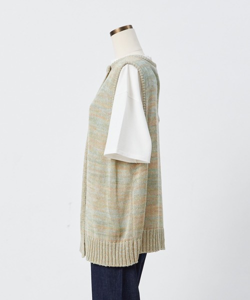 conges payes ADIEU TRISTESSE(コンジェ ペイエ アデュートリステス)の「カラーMIX 2wayベスト(ベスト・レディース・ベージュ系その他/パープル系その他・FREE)」の21枚目の写真