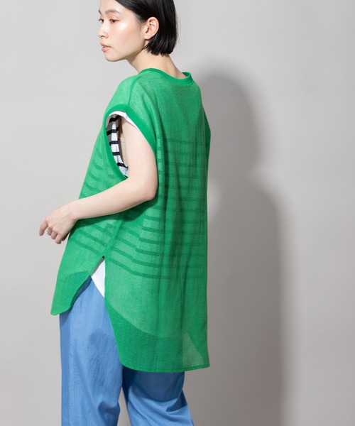 Munich（ミューニック）の「コットンラッセルラウンドヘムトップス（Tシャツ/カットソー・レディース・ブラック/グリーン/モカ/キナリ・FREE）」の11枚目の写真