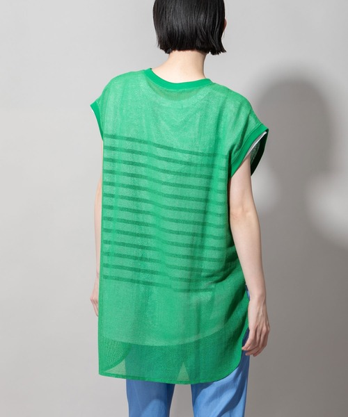 Munich（ミューニック）の「コットンラッセルラウンドヘムトップス（Tシャツ/カットソー・レディース・ブラック/グリーン/モカ/キナリ・FREE）」の10枚目の写真