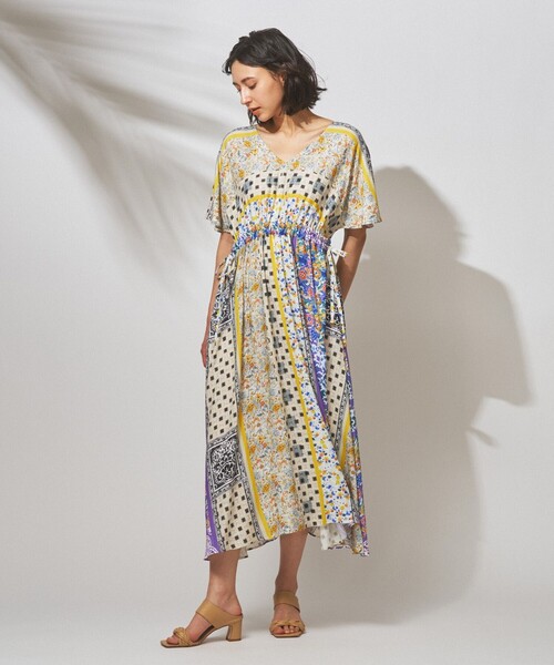 セール タイルプリントギャザーワンピース ワンピース Grace Continental グレースコンチネンタル のファッション通販 Zozotown