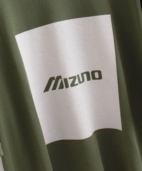 MIZUNO（ミズノ　）の「【MIZUNO/ミズノ】QUICK DRY TEE クイックドライ 別注ロゴプリントTシャツ（Tシャツ/カットソー・メンズ・ネイビー/オフホワイト/オリーブ・LARGE/X-LARGE）」の5枚目の写真