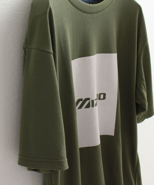 MIZUNO（ミズノ　）の「【MIZUNO/ミズノ】QUICK DRY TEE クイックドライ 別注ロゴプリントTシャツ（Tシャツ/カットソー・メンズ・ネイビー/オフホワイト/オリーブ・LARGE/X-LARGE）」の6枚目の写真