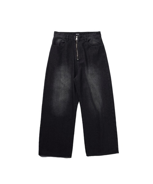 MSG（エムエスジー）の「センタージップワイドバギーデニムパンツ（デニムパンツ・メンズ・ブラック/ブラウン/パープル/グレー/グリーン/ネイビー/ブラック系/グレー系/ブラウン系/ブルー/レッド/ベージュ/ブルー系/インディゴブルー/ピンク系/ブラウン系2/ネイビー系/ブラック系2/ライトグレー・L/S/M/XL）」の21枚目の写真