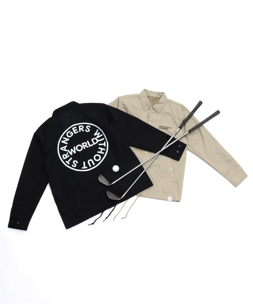 GIORDANO（ジョルダーノ）の「[ GIORDANO ] サークルロゴ コーチジャケット (ユニセックス）（ブルゾン・レディース・ブラック/ベージュ/ダークグリーン・MEDIUM/LARGE）」の11枚目の写真