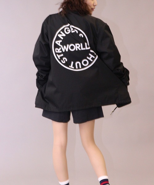 GIORDANO（ジョルダーノ）の「[ GIORDANO ] サークルロゴ コーチジャケット (ユニセックス）（ブルゾン・レディース・ブラック/ベージュ/ダークグリーン・MEDIUM/LARGE）」の22枚目の写真