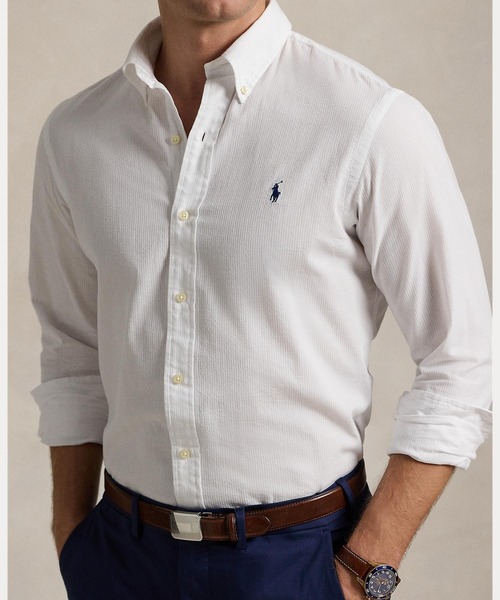 クラシック フィット シアサッカー シャツ（シャツ/ブラウス）｜POLO
