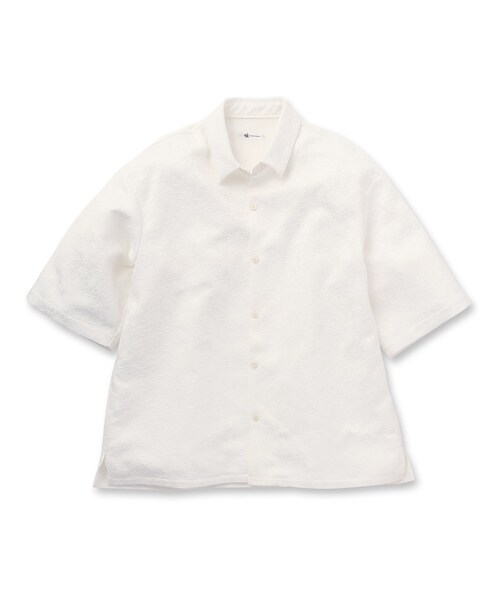 tk.TAKEO KIKUCHI(ティーケータケオキクチ)の「◆フラワージャカードシャツ(シャツ/ブラウス・メンズ・ホワイト/ブラック・02/03)」の3枚目の写真