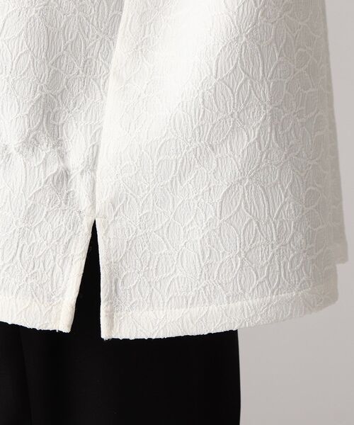 tk.TAKEO KIKUCHI(ティーケータケオキクチ)の「◆フラワージャカードシャツ(シャツ/ブラウス・メンズ・ホワイト/ブラック・02/03)」の8枚目の写真