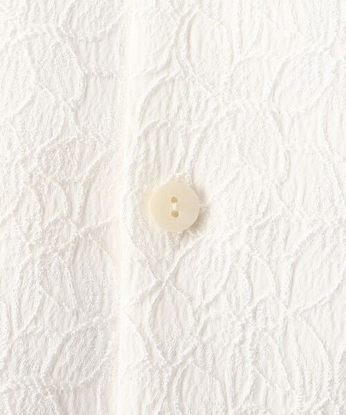 tk.TAKEO KIKUCHI(ティーケータケオキクチ)の「◆フラワージャカードシャツ(シャツ/ブラウス・メンズ・ホワイト/ブラック・02/03)」の9枚目の写真