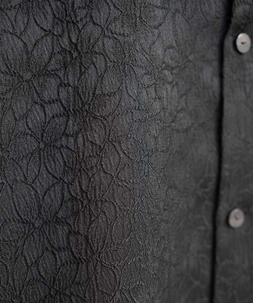 tk.TAKEO KIKUCHI(ティーケータケオキクチ)の「◆フラワージャカードシャツ(シャツ/ブラウス・メンズ・ホワイト/ブラック・02/03)」の14枚目の写真