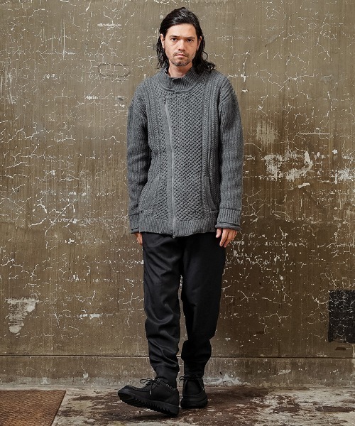 EGO TRIPPING(エゴトリッピング)の「mj8578-DOUBLE KNIT JACKET ジャケット(ブルゾン・メンズ・アイボリー/サンドグレー/ブラック・48/46)」の11枚目の写真