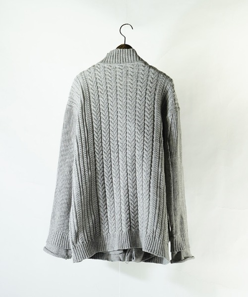 EGO TRIPPING(エゴトリッピング)の「mj8578-DOUBLE KNIT JACKET ジャケット(ブルゾン・メンズ・アイボリー/サンドグレー/ブラック・48/46)」の13枚目の写真