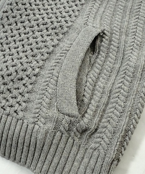 EGO TRIPPING(エゴトリッピング)の「mj8578-DOUBLE KNIT JACKET ジャケット(ブルゾン・メンズ・アイボリー/サンドグレー/ブラック・48/46)」の16枚目の写真