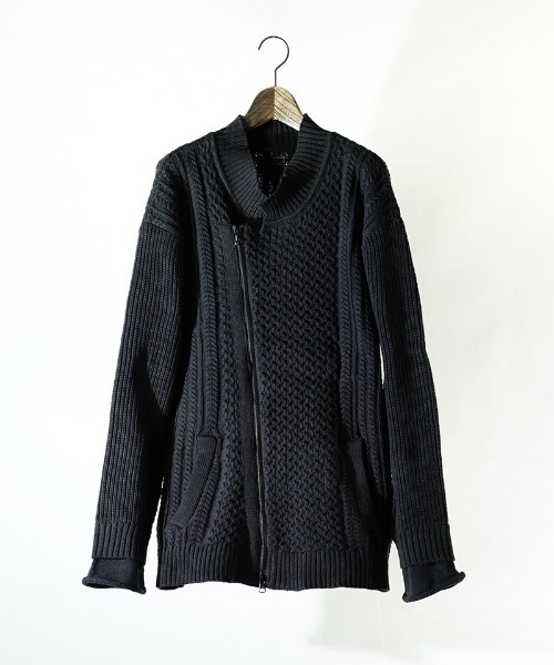 EGO TRIPPING(エゴトリッピング)の「mj8578-DOUBLE KNIT JACKET ジャケット(ブルゾン・メンズ・アイボリー/サンドグレー/ブラック・48/46)」の21枚目の写真