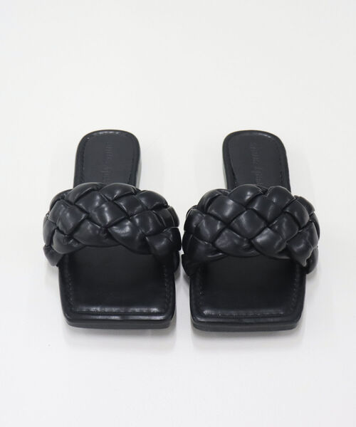 fredy emue(フレディエミュ)の「フラットパデットサンダル(サンダル・レディース・ブラック/オフホワイト・MEDIUM/LARGE)」の14枚目の写真