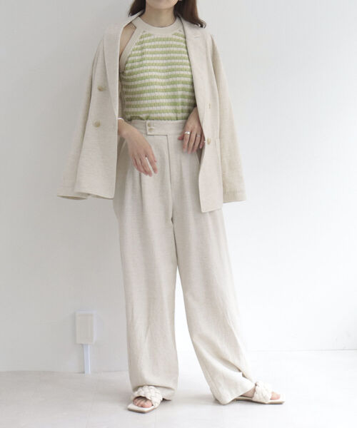 fredy emue(フレディエミュ)の「フラットパデットサンダル(サンダル・レディース・ブラック/オフホワイト・MEDIUM/LARGE)」の22枚目の写真