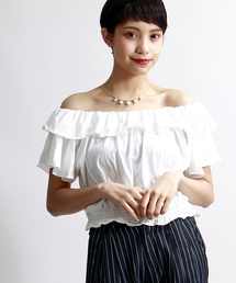 WEGO | WEGO/フリルオフショルカットソー(Tシャツ/カットソー)