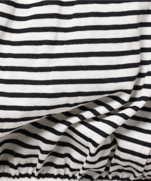 WEGO(ウィゴー)の「WEGO/フリルオフショルカットソー(Tシャツ/カットソー・レディース・オフホワイト/ブラック系その他/ネイビー/その他1/トリコロール/その他3/その他4/ライトイエロー/ホワイト系その他/その他2/その他5/ブラック・FREE)」の22枚目の写真