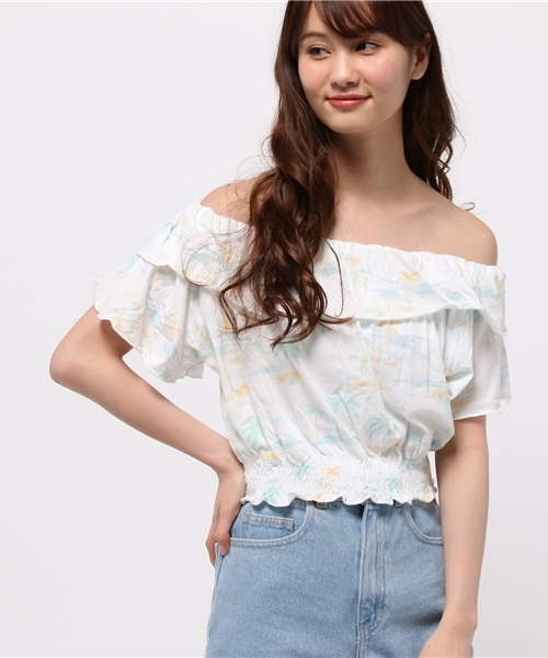 WEGO(ウィゴー)の「WEGO/フリルオフショルカットソー(Tシャツ/カットソー・レディース・オフホワイト/ブラック系その他/ネイビー/その他1/トリコロール/その他3/その他4/ライトイエロー/ホワイト系その他/その他2/その他5/ブラック・FREE)」の18枚目の写真