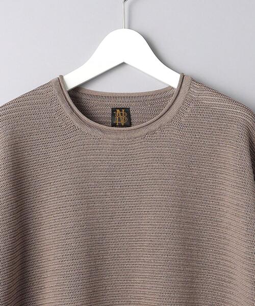 【BATONER】サマーニット　コットン　シルク　クルーネック BATONER (バトナー) SUMMER KNIT CREW NECK / サマーニット
