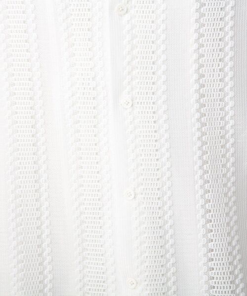 tk.TAKEO KIKUCHI(ティーケータケオキクチ)の「◆レースデザインシャツ(シャツ/ブラウス・メンズ・ホワイト/ブラック/ブルー系2/レッド系4・01/02/03)」の17枚目の写真