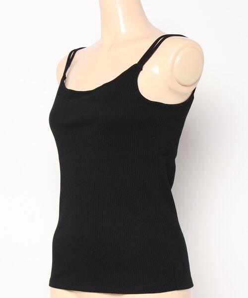 N.（N. Natural Beauty Basic）（エヌエヌナチュラルビューティーベーシック）の「三角テレコインナー（Tシャツ/カットソー・レディース・ブラック/ホワイト/ベージュ・MEDIUM）」の4枚目の写真