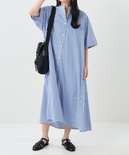 FREAK'S STORE（フリークスストア）の「マオカラーフレア半袖シャツ