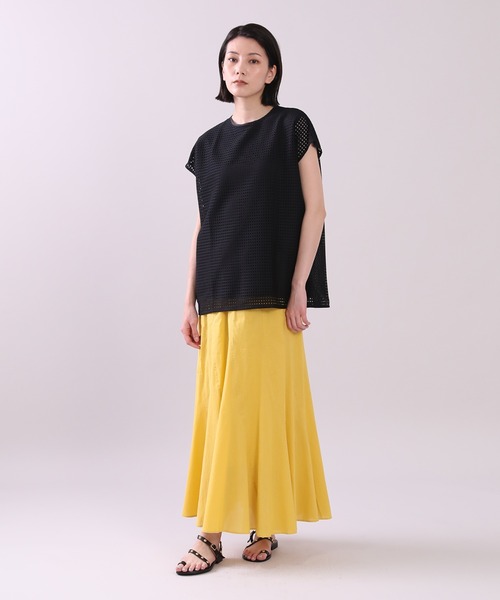 INED（イネド）の「ラッセルレースフレンチブラウス（シャツ/ブラウス・レディース・ホワイト/ブラック・9号）」の8枚目の写真