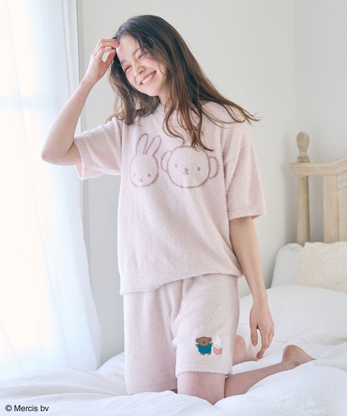 Miffy（ ミッフィー）の「【miffy/ミッフィー】ミッフィーもこもこルームウェア半袖トップス（上下別売り）（ルームウェア/パジャマ・レディース・チャコールグレー/オフホワイト/ピンク/アイボリー/ライトグリーン/グレー/ベビーピンク・LL/3L/M/L）」の19枚目の写真