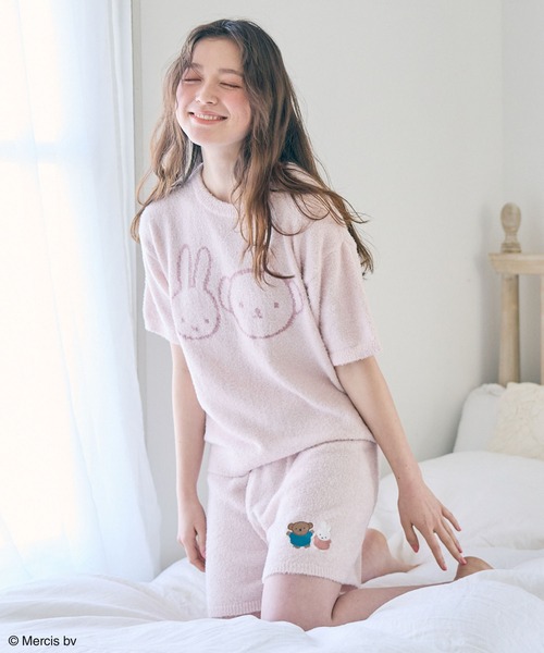 Miffy（ ミッフィー）の「【miffy/ミッフィー】ミッフィーもこもこルームウェア半袖トップス（上下別売り）（ルームウェア/パジャマ・レディース・チャコールグレー/オフホワイト/ピンク/アイボリー/ライトグリーン/グレー/ベビーピンク・LL/3L/M/L）」の20枚目の写真