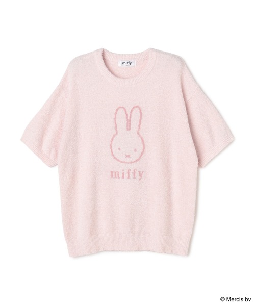 Miffy（ ミッフィー）の「【miffy/ミッフィー】もちふわsleepソフトエアニット半袖トップスルームウェア◆別注◆上下別売り（ルームウェア/パジャマ・レディース・チャコールグレー/オフホワイト/ピンク/アイボリー/ライトグリーン/グレー/ベビーピンク・LL/3L/M/L）」の13枚目の写真