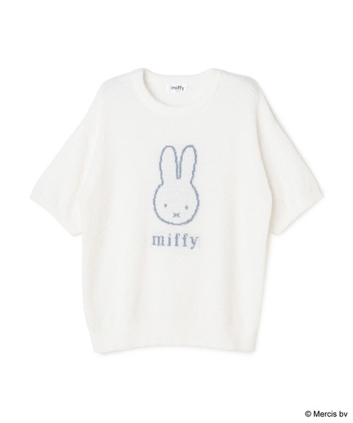 Miffy（ ミッフィー）の「【miffy/ミッフィー】もちふわsleepソフトエアニット半袖トップスルームウェア◆別注◆上下別売り（ルームウェア/パジャマ・レディース・チャコールグレー/オフホワイト/ピンク/アイボリー/ライトグリーン/グレー/ベビーピンク・LL/3L/M/L）」の19枚目の写真
