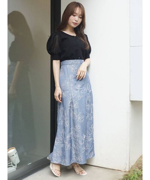 MERCURYDUO（マーキュリーデュオ）の「パワショルニットカーディガン（カーディガン/ボレロ・レディース・オフホワイト/ブラック/ベージュ・FREE）」の7枚目の写真