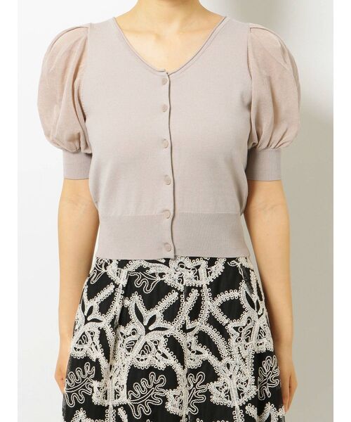 MERCURYDUO（マーキュリーデュオ）の「パワショルニットカーディガン（カーディガン/ボレロ・レディース・オフホワイト/ブラック/ベージュ・FREE）」の10枚目の写真