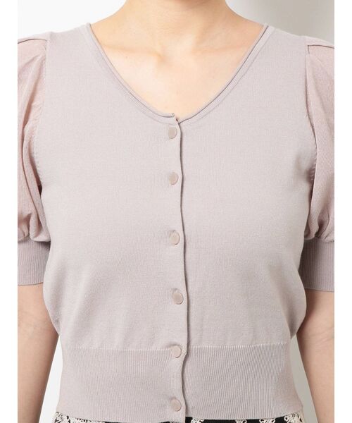 MERCURYDUO（マーキュリーデュオ）の「パワショルニットカーディガン（カーディガン/ボレロ・レディース・オフホワイト/ブラック/ベージュ・FREE）」の22枚目の写真