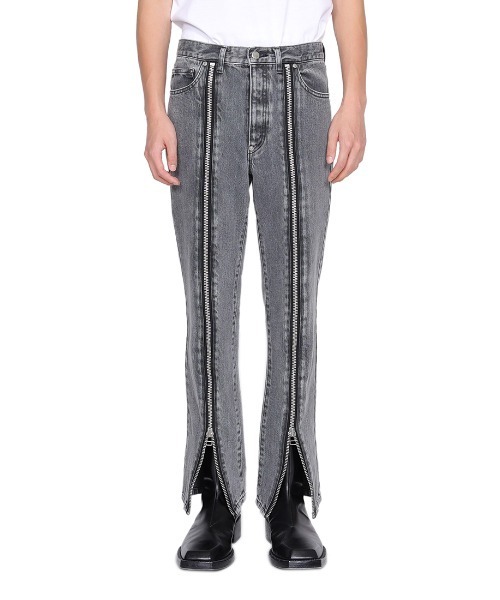 ジョンローレンスサリバン　デニム WASHED DENIM ZIPPED PANTS（デニムパンツ）｜JOHN LAWRENCE SULLIVAN