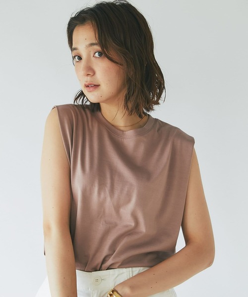 RIVE DROITE(リヴドロワ)の「スリーブレスTシャツ(Tシャツ/カットソー・レディース・ブラック/ピンク/オフホワイト・FREE)」の21枚目の写真