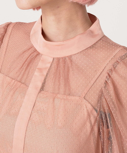 A de a.v.v（アードアー・ヴェ・ヴェ）の「チュールマーメイドワンピ―ス（ドレス・レディース・ブラック/ピンク/アイボリー・38/36）」の16枚目の写真