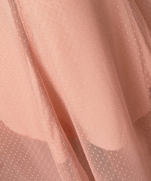 A de a.v.v（アードアー・ヴェ・ヴェ）の「チュールマーメイドワンピ―ス（ドレス・レディース・ブラック/ピンク/アイボリー・38/36）」の10枚目の写真